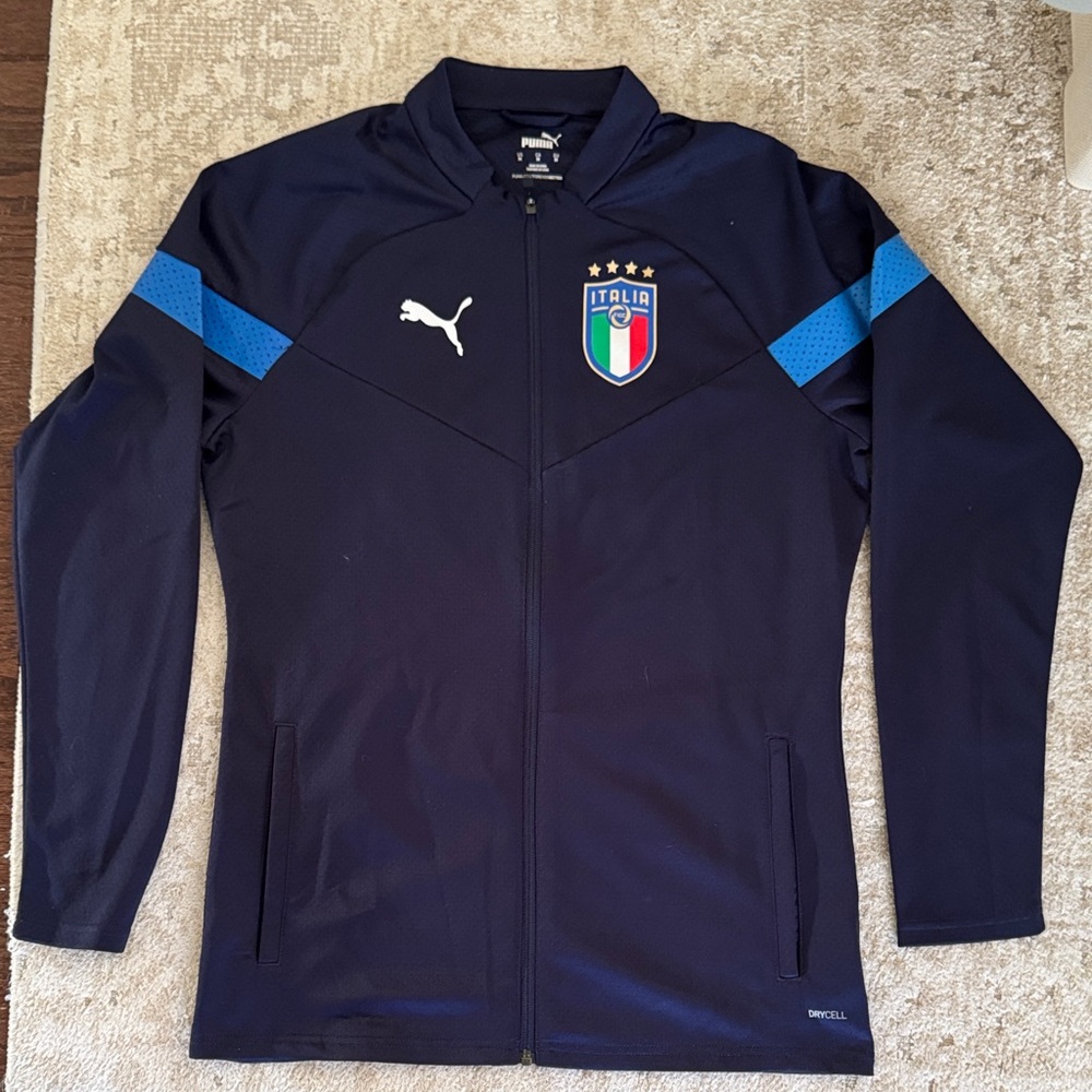 Puma Navy Warmup Jacket